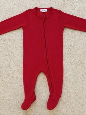 Angel Dear Bamboo Red Footie